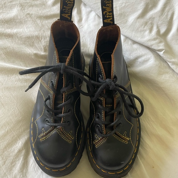 doc marten’s church platform monkey boots size 5 women’s - Picture 1 of 3